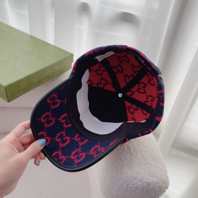 Gucci古奇22年新款毛呢鸭舌帽