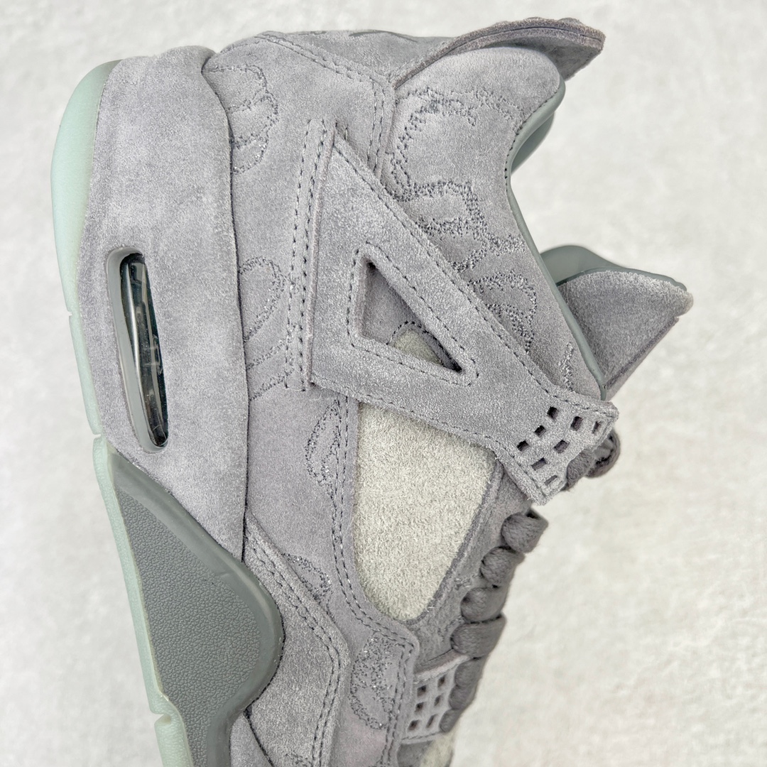 图片[6]-💰390 ＃PB KAWS x Air Jordan AJ4 \”Cool Grey\” 涂鸦联名酷灰 930155-003 翻水经典 历史细节最优 完美出货纯原市场最高工艺复刻 无色差修正 夜光大底调试 涂鸦、色卡与原版基本零差距 原厂麂皮定制 高密度原厂电绣鞋面涂鸦 原盒原配 独家配原鞋拆解开发#原楦原纸板开发 全市场最纯正四代版型 原底真实气垫 回弹反馈充足 完美鞋楦打造 市面最高工艺一切细节如图实拍 所见所得 原装头层皮冲裁 Size：40 40.5 41 42 42.5 43 44 44.5 45 46 47.5 编码：by4936060-运动鞋