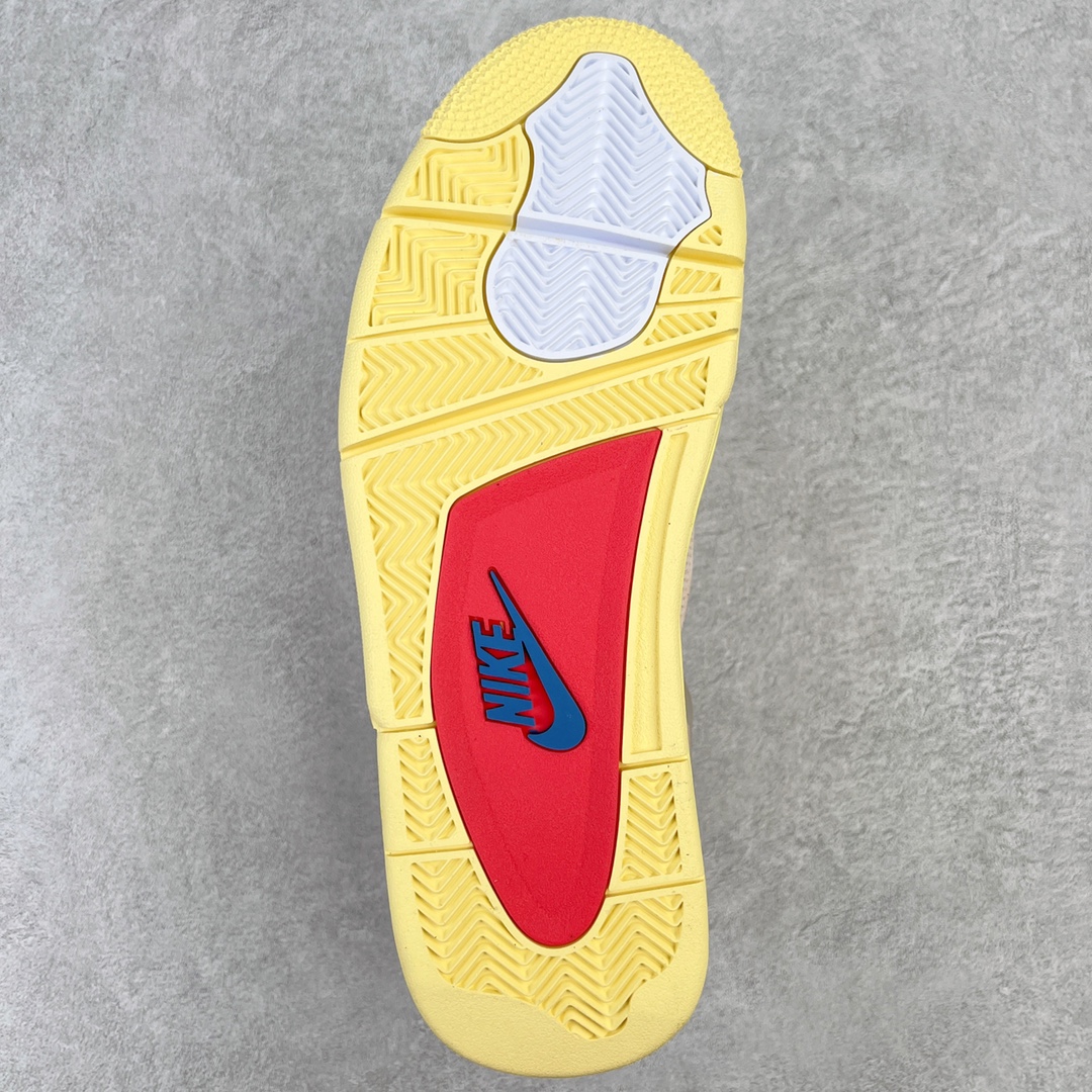 图片[9]-＃K版纯原 Union LA x Air Jordan AJ4 Retro SP\\\”Off Noir\\\” UN联名粉红蓝 DC9533-800 全新升级改良 原鞋原楦原纸板同源开发 完美呈现乔4的版型 内侧正确双色网格 还原细节 原厂皮料 正确气垫颜色 正确网格工艺 正确拉帮工艺 全鞋原装材料制作 原档案原模具打造 支持全方位与正品对比 尺码：40 40.5 41 42 42.5 43 44 44.5 45 46 47.5-选品中心