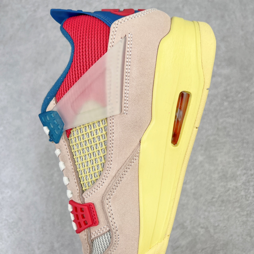 图片[7]-＃K版纯原 Union LA x Air Jordan AJ4 Retro SP\\\”Off Noir\\\” UN联名粉红蓝 DC9533-800 全新升级改良 原鞋原楦原纸板同源开发 完美呈现乔4的版型 内侧正确双色网格 还原细节 原厂皮料 正确气垫颜色 正确网格工艺 正确拉帮工艺 全鞋原装材料制作 原档案原模具打造 支持全方位与正品对比 尺码：40 40.5 41 42 42.5 43 44 44.5 45 46 47.5-选品中心