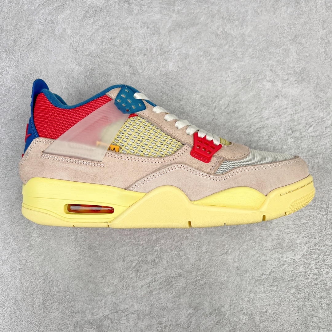 ＃K版纯原 Union LA x Air Jordan AJ4 Retro SP\\\”Off Noir\\\” UN联名粉红蓝 DC9533-800 全新升级改良 原鞋原楦原纸板同源开发 完美呈现乔4的版型 内侧正确双色网格 还原细节 原厂皮料 正确气垫颜色 正确网格工艺 正确拉帮工艺 全鞋原装材料制作 原档案原模具打造 支持全方位与正品对比 尺码：40 40.5 41 42 42.5 43 44 44.5 45 46 47.5-选品中心