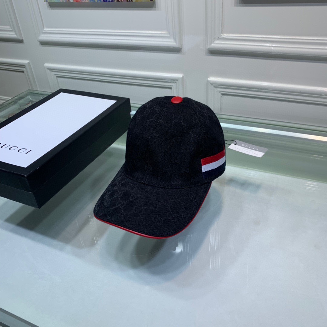 Gucci Hats Baseball Cap Unisex Canvas Cowhide