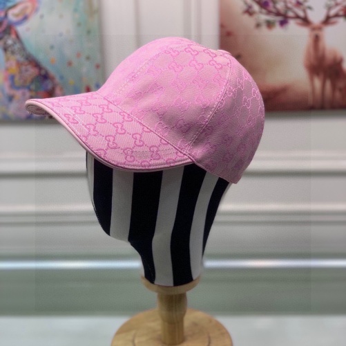 Gucci Classic Pink Baseball Cap with Adjustable Strap - Unisex, Four Seasons 1 Gucci Classic Pink Baseball Cap with Adjustable Strap - Unisex, Four Seasons