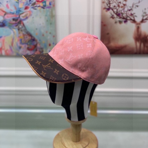 Louis Vuitton Women's Baseball Cap Pink Monogram Adjustable Hat 1 Louis Vuitton Women's Baseball Cap Pink Monogram Adjustable Hat