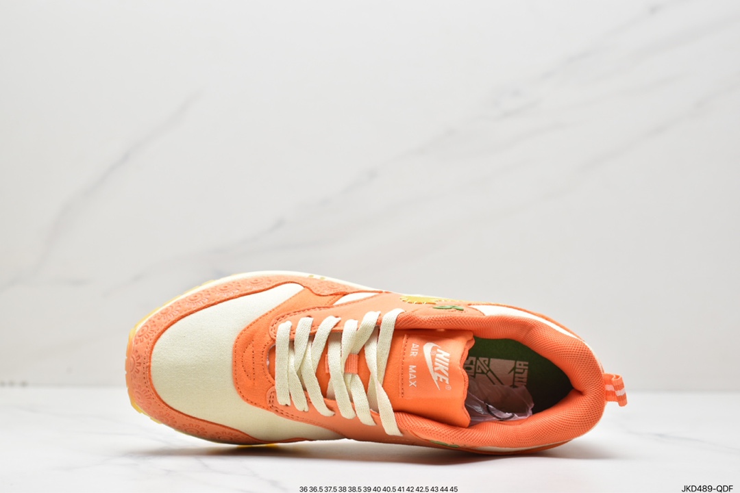 160 耐克Nike Air Max 1 2022复刻橘黄 复古休闲跑步鞋DZ5352-847