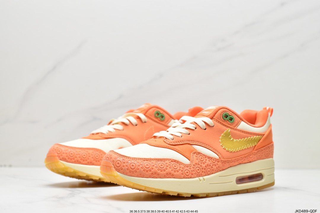 160 耐克Nike Air Max 1 2022复刻橘黄 复古休闲跑步鞋DZ5352-847