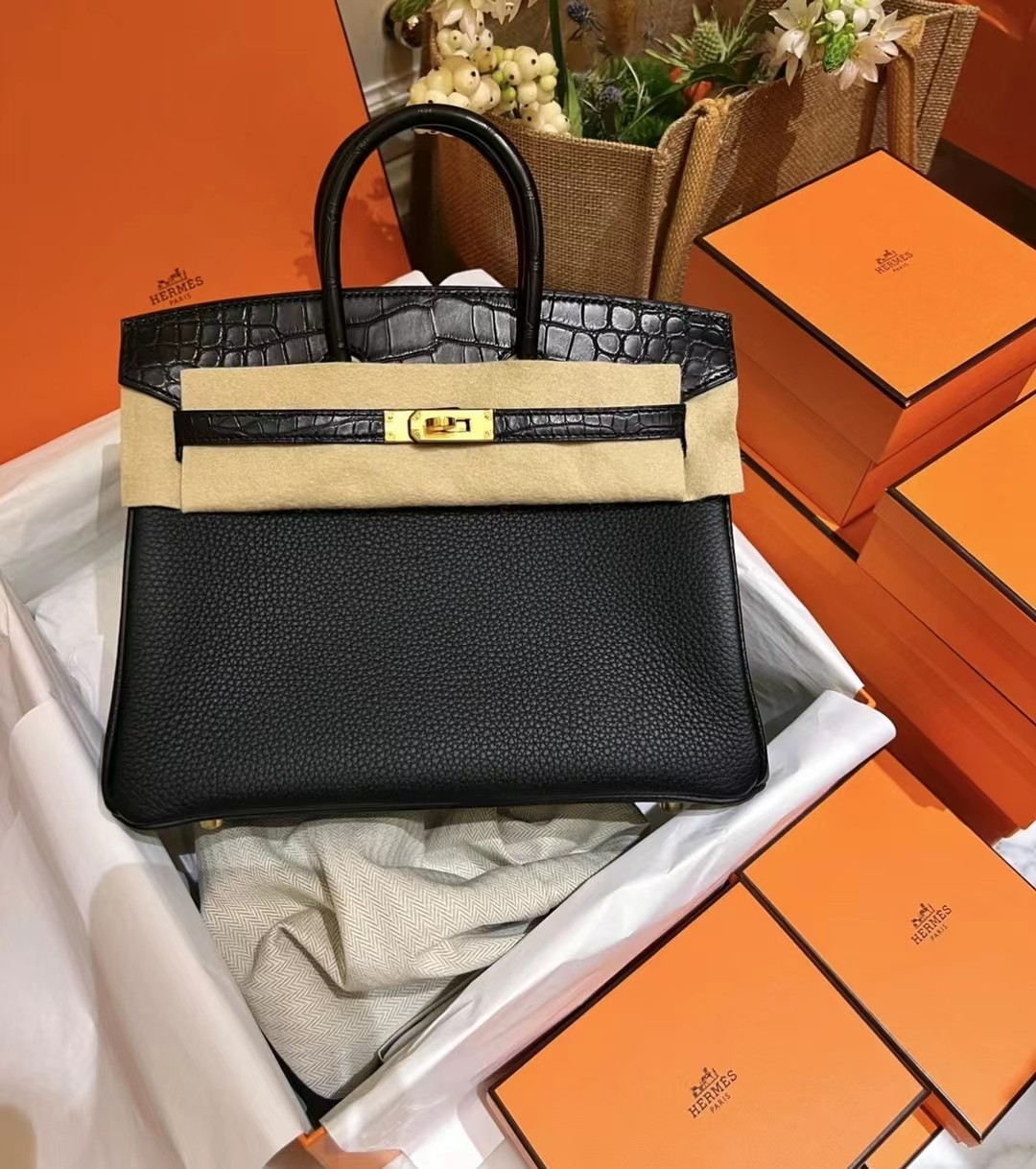 Hermes Birkin Bags Handbags Black