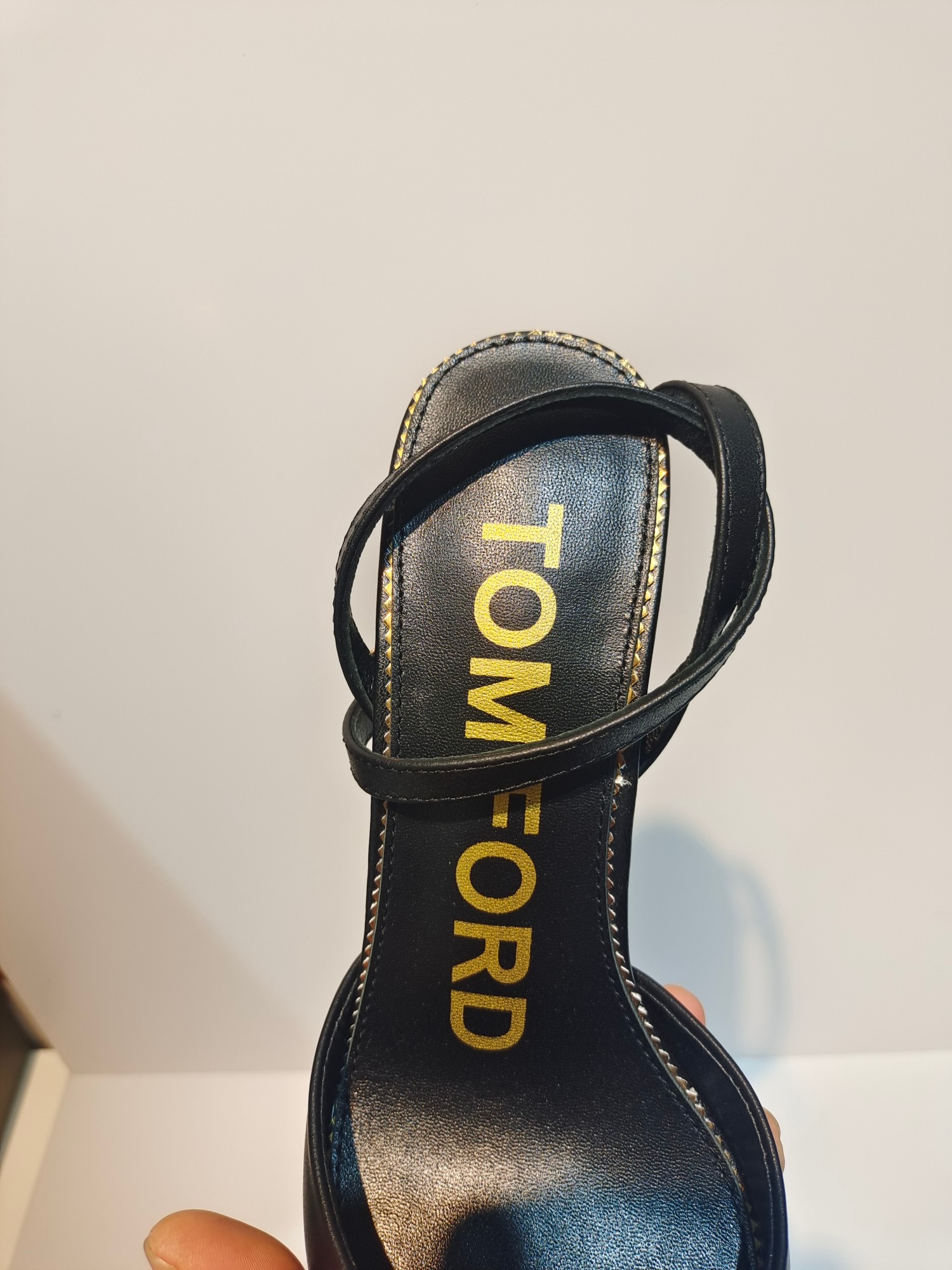 TOMFORD顶级版本高跟包头凉鞋2022新款真皮大底跟高6.5035-42码数