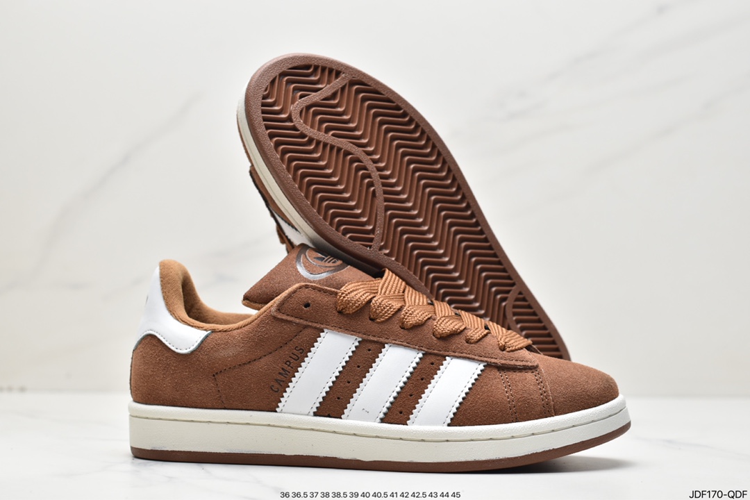 Adidas Originals Campus 00s College Series Bread Wind Sneakers ”Flip Light Gray” GY6433