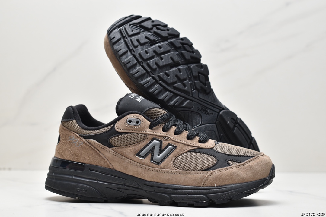 Co-branded New York fashion brand Aimé Leon Dore x NB Made in USA MR993 series American-made running shoes MR993B