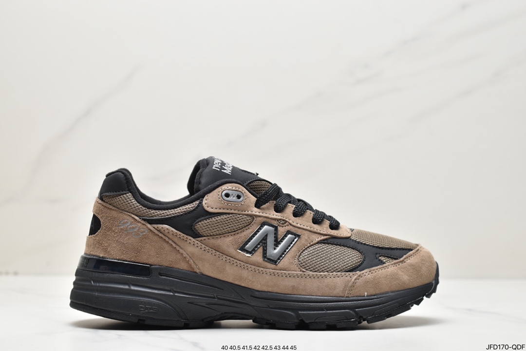 Co-branded New York fashion brand Aimé Leon Dore x NB Made in USA MR993 series American-made running shoes MR993B