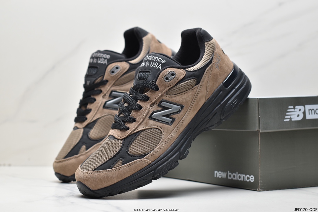 Co-branded New York fashion brand Aimé Leon Dore x NB Made in USA MR993 series American-made running shoes MR993B