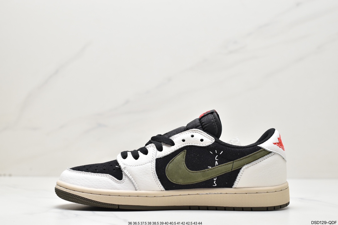 100 乔丹Air Jordan 1 Low 联名款 倒钩 低帮复古文化休闲运动篮球鞋 CQ4277-001