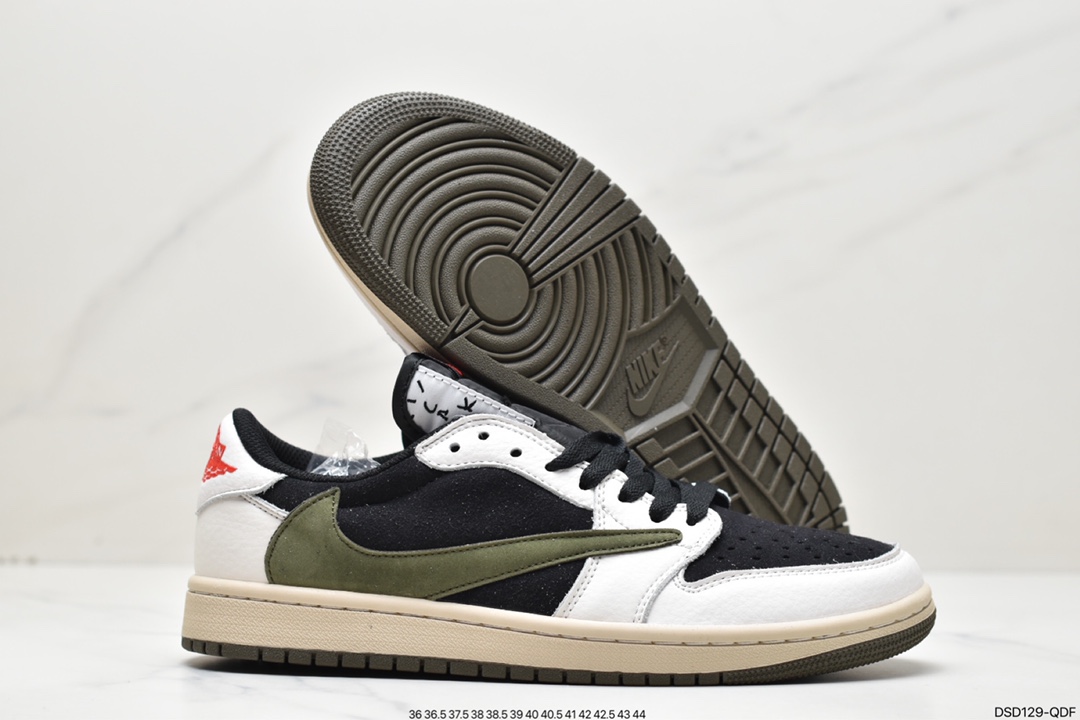 100 乔丹Air Jordan 1 Low 联名款 倒钩 低帮复古文化休闲运动篮球鞋 CQ4277-001