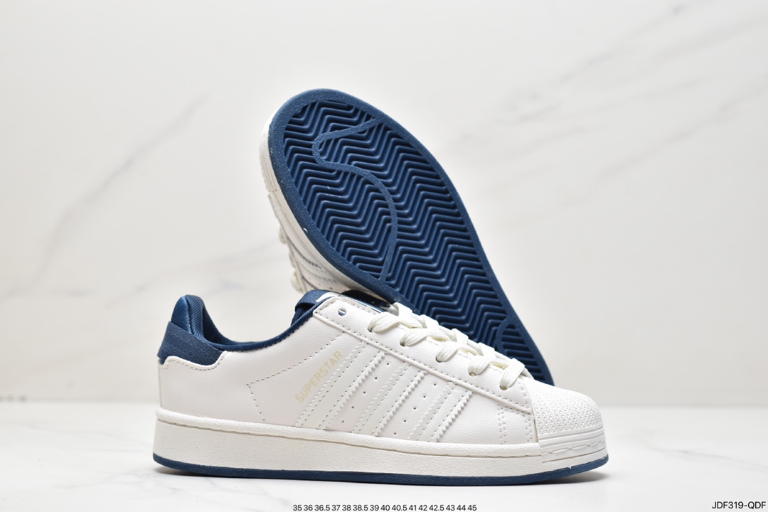 Adidas clover Originals Superstar ”Sail/Green/Lace” shell head series low-top sneakers GZ4830