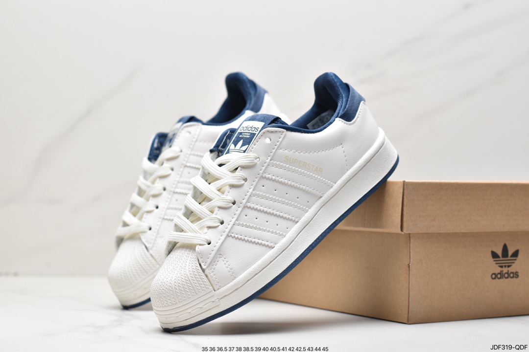 Adidas clover Originals Superstar ”Sail/Green/Lace” shell head series low-top sneakers GZ4830