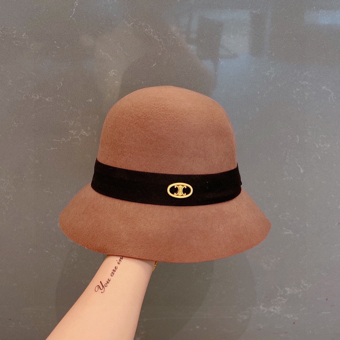 Celine Hats Bucket Hat Wool