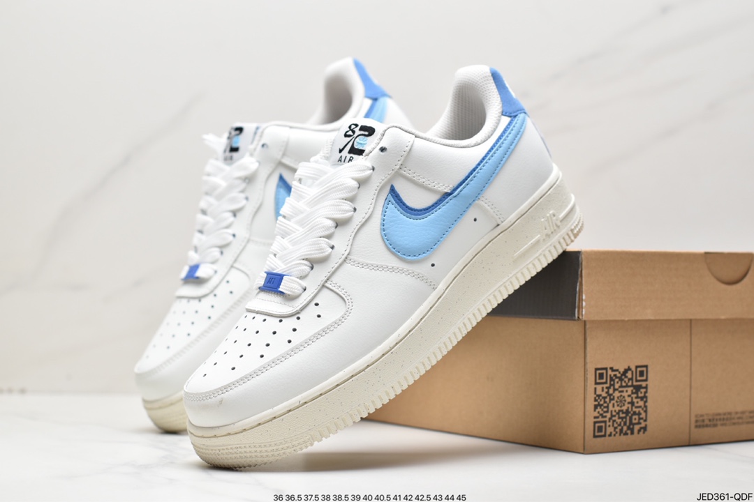 Nike Air Force 1'07 LV8 EMB ”82 White Blue” Air Force One DQ0359-100