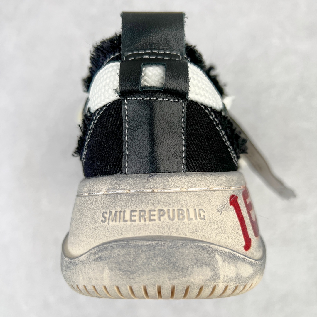 图片[8]-＃开春福利 SMILEREPUBLIC檀健次同款经典新款起司猫低帮开口笑厚底帆布鞋 新晋街头鞋履品牌SMILEREPUBLIC Canvas 系列 以 SMILE 为灵感来源 捕捉潮流 主打柔软的帆布设计 有裁切的羊毛流苏与独特编织技艺 超软水染牛皮内里 注塑成型鞋垫 4cm厘米外增高效果橡胶鞋底 尺码：35 36 37 38 39 40 41 42 43 44-选品中心