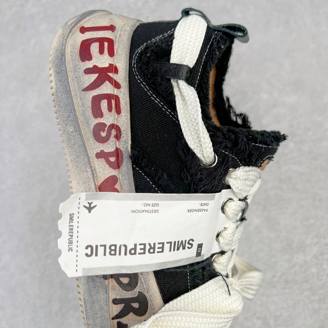 图片[6]-＃开春福利 SMILEREPUBLIC檀健次同款经典新款起司猫低帮开口笑厚底帆布鞋 新晋街头鞋履品牌SMILEREPUBLIC Canvas 系列 以 SMILE 为灵感来源 捕捉潮流 主打柔软的帆布设计 有裁切的羊毛流苏与独特编织技艺 超软水染牛皮内里 注塑成型鞋垫 4cm厘米外增高效果橡胶鞋底 尺码：35 36 37 38 39 40 41 42 43 44-选品中心