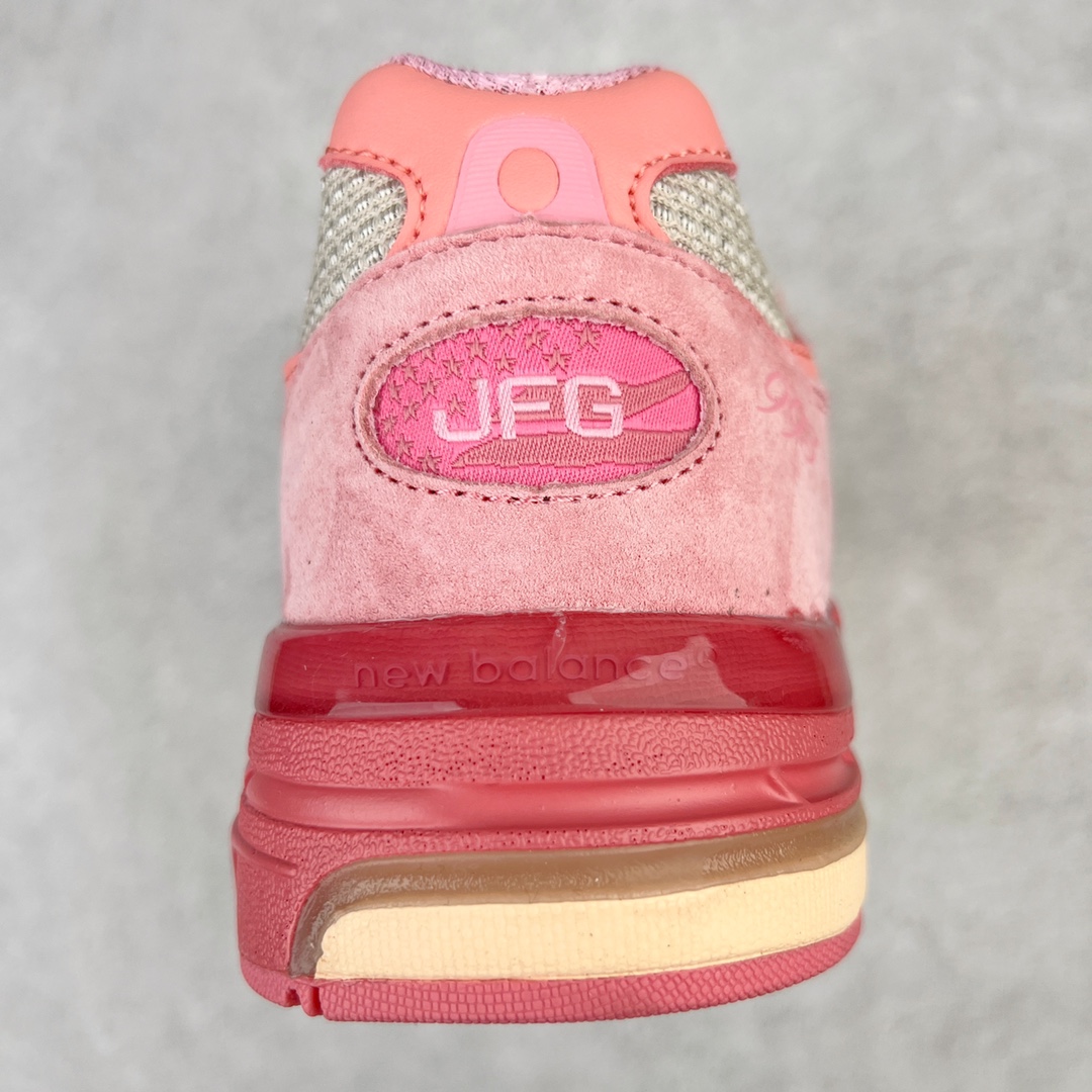 图片[8]-＃K版纯原 Joe Freshgoods x New Balance MR993JH1 新百伦NB993 联名粉色 第三代总统复古慢跑鞋 鞋身以网眼鞋面结合同色系优质麂皮革构成，鞋舌处点缀 New Balance Made In USA 同色系刺绣标识，彰显鞋款身份。鞋侧点缀银色 \\\”993\\\” 字样，丰富鞋身设计的同时，构建时尚外观。鞋款搭载 ABZORB 缓震系统，通过缓冲和抗压性的结合来吸收冲击力，舒适功能升级。同时搭配泛黄做旧中底，打造丰富层次感，缔造出色复古韵味。尺码：36 37 37.5 38 38.5 39 40 40.5 41.5 42 42.5 43 44 44.5 45-选品中心
