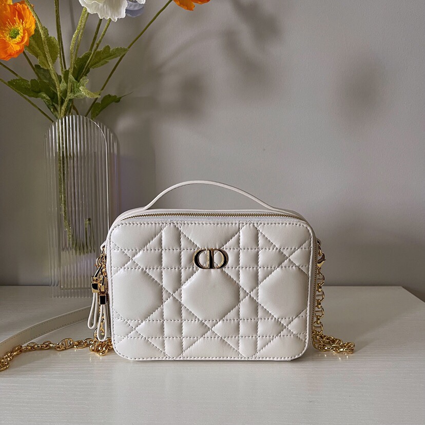 Dior Caro Crossbody & Shoulder Bags Buy Replica
 White