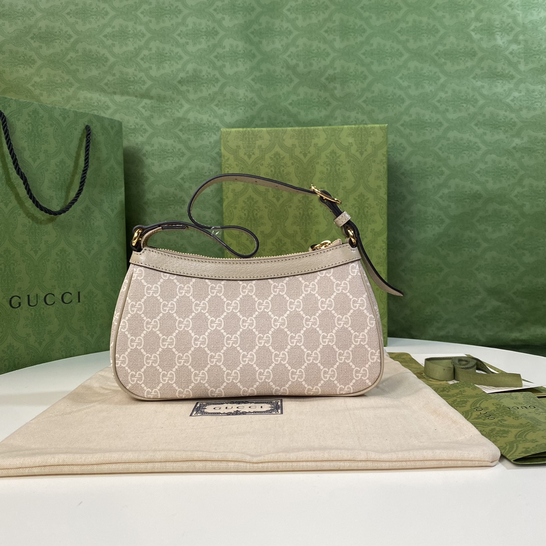 Gucci 735145 Beige GG canvas 25x15x6 5cm shoulder everyday
