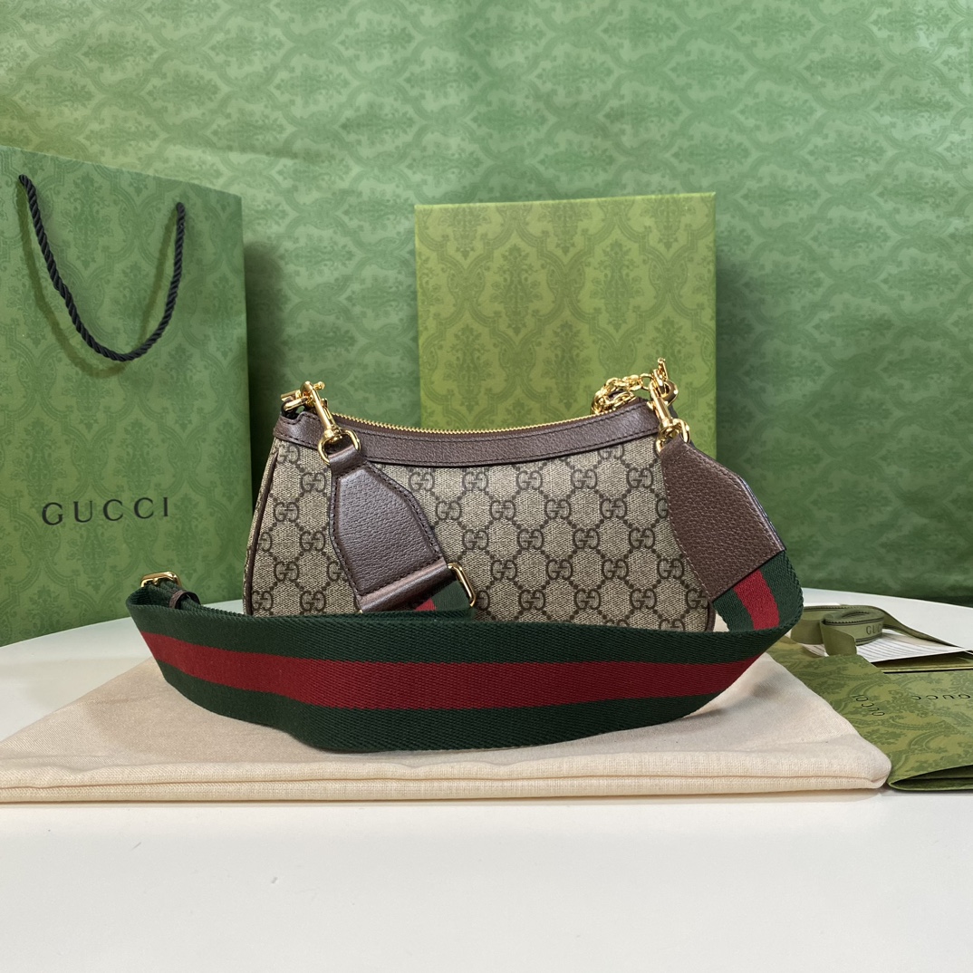 Gucci 735132 Beige Ebony GG Supreme 25x15 5x6cm shoulder everyday