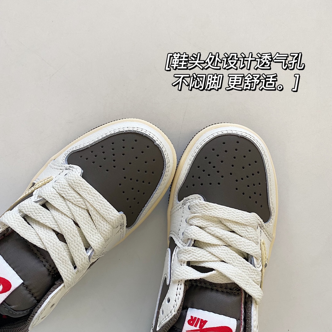 图片[5]-💰 【细节九宫格TS联名颜值真的超高！ 泛黄的倒钩Swoosh和中底也很有复古的味道，上脚超好看！很有TS风格！后跟处经典笑脸涂鸦联名标志也是超级帅气！附赠两双鞋带让穿搭更加的多样化！-选品中心