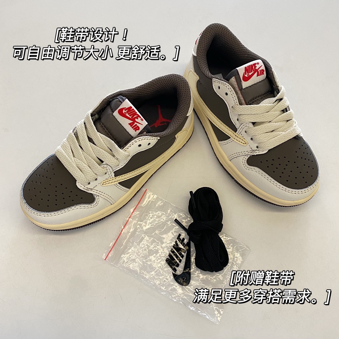 图片[7]-💰 【细节九宫格TS联名颜值真的超高！ 泛黄的倒钩Swoosh和中底也很有复古的味道，上脚超好看！很有TS风格！后跟处经典笑脸涂鸦联名标志也是超级帅气！附赠两双鞋带让穿搭更加的多样化！-选品中心