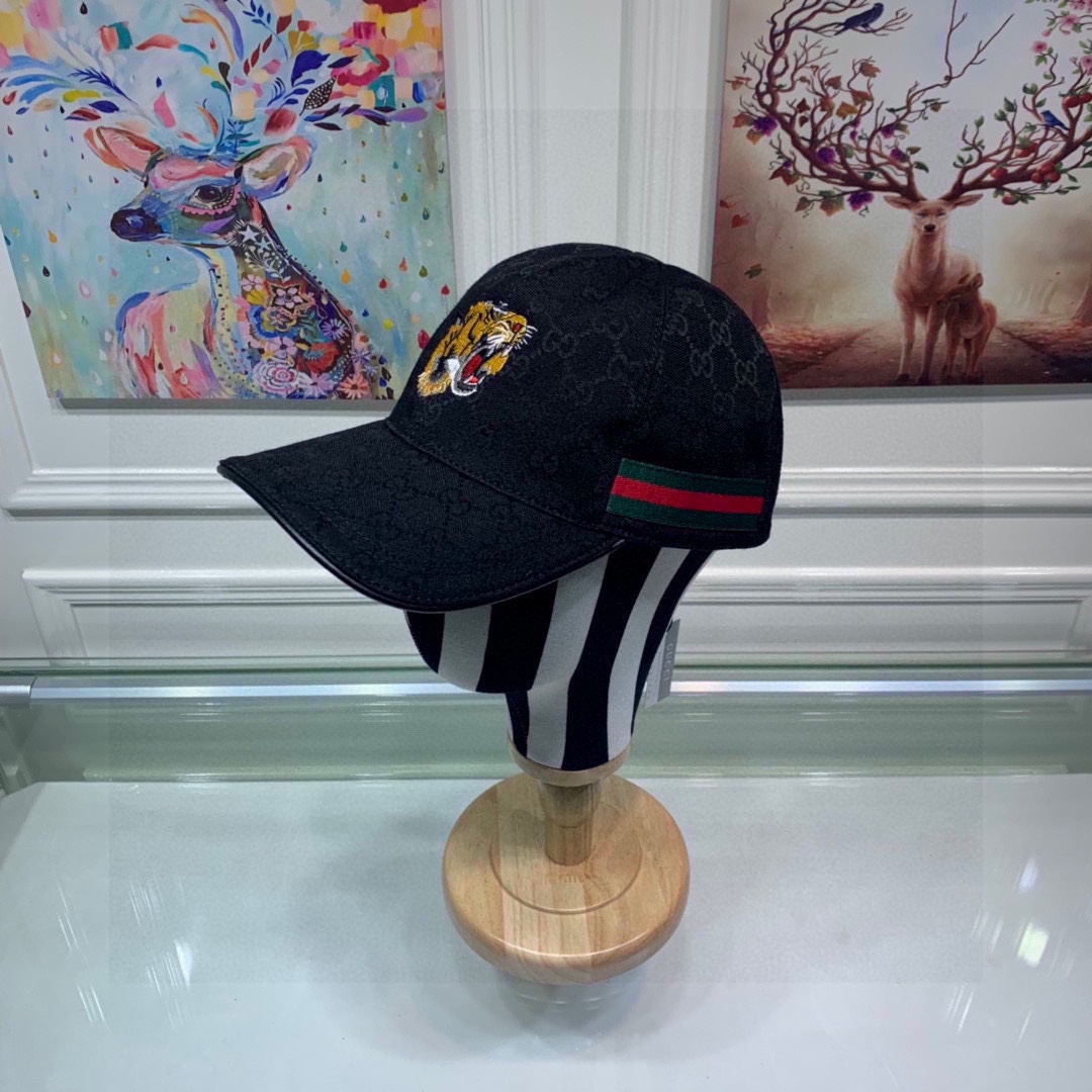 Gucci Fake
 Hats Baseball Cap Embroidery Canvas Cowhide Fashion