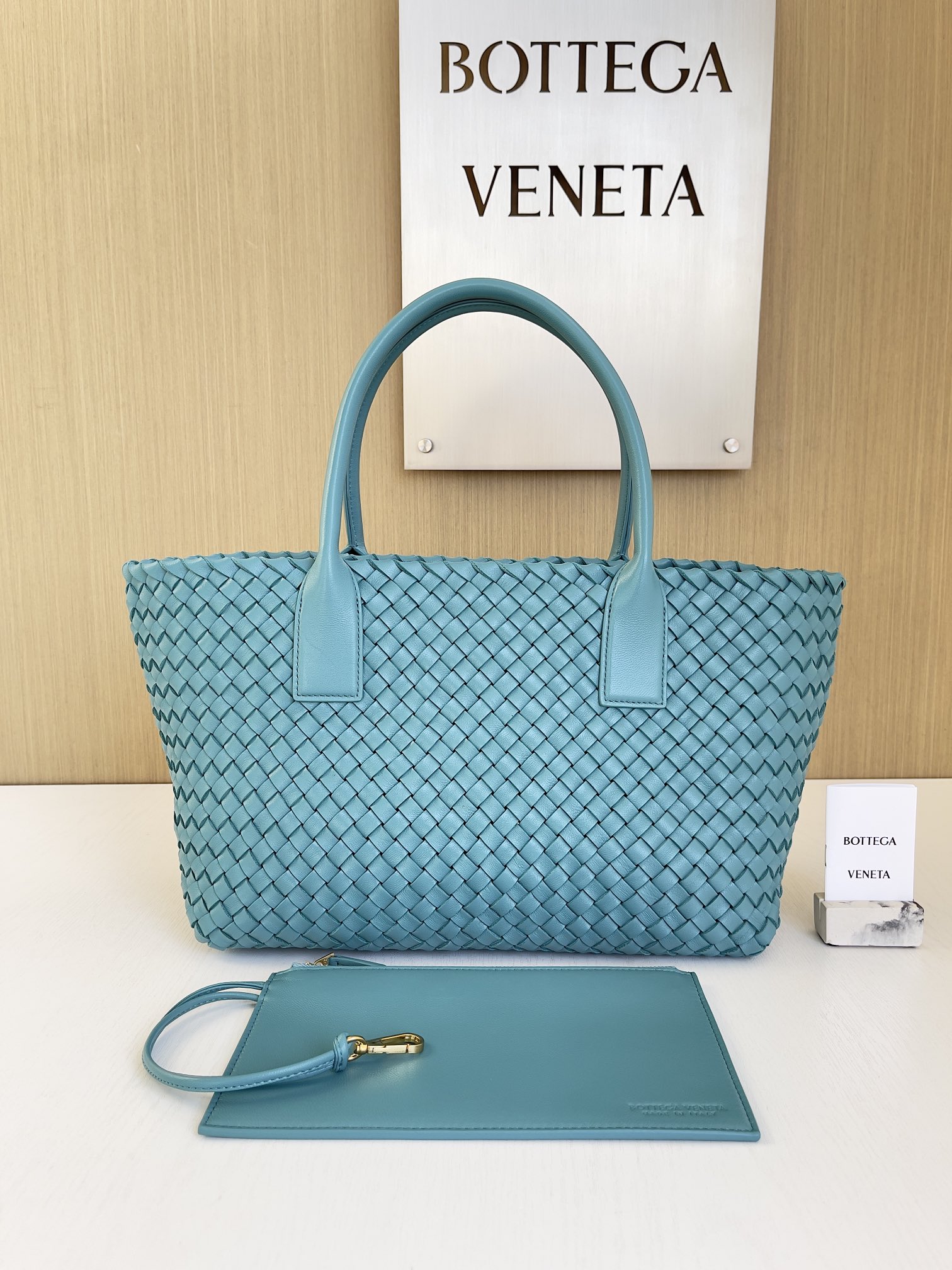 Bottega Veneta Hand-woven lambskin inside and out