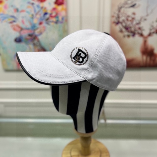 Burberry Baseball Cap with Tiger Print, White Cotton, Original Design 1 Burberry Baseball Cap with Tiger Print, White Cotton, Original Design