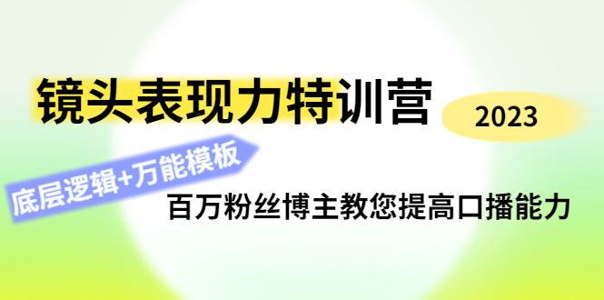 【网赚上新】030.镜头表现力特训营