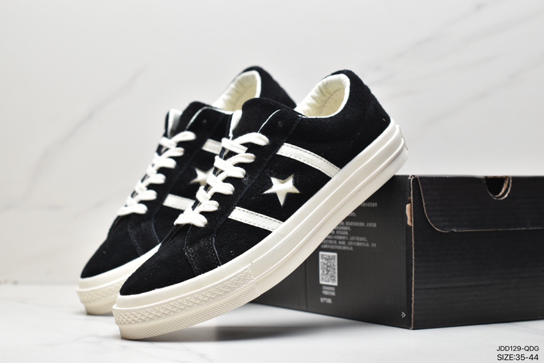 120 Converse匡威 One Star 一星系列 翻毛皮后掌zoom气垫滑板鞋165066C