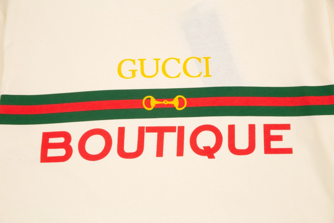 170 - Gucci/古驰限定款Boutique字母织带印花短袖T恤Tee