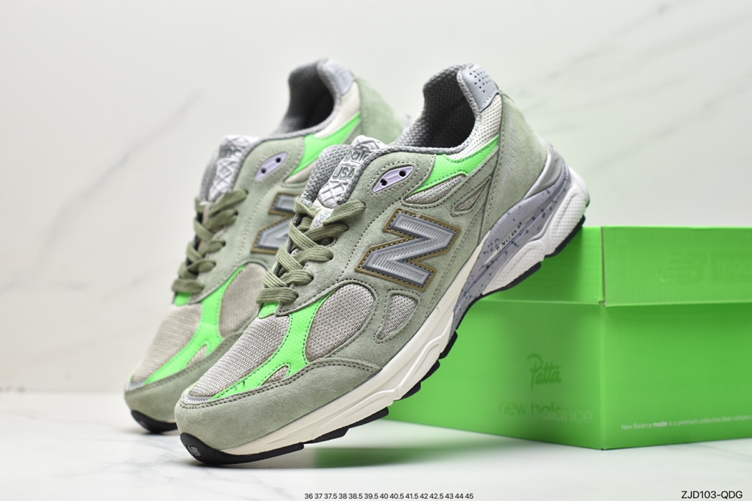 240 Patta x New Balance 990 v3 潮流复古休木跑步鞋 M990PP3