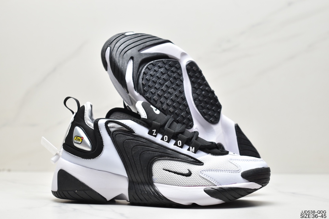 130 耐克老爹鞋系列 经典简单配色 舒适脚感Nike Zoom 2K Sneaker Zoom 2000复古百搭老爹慢跑鞋AO0354-100