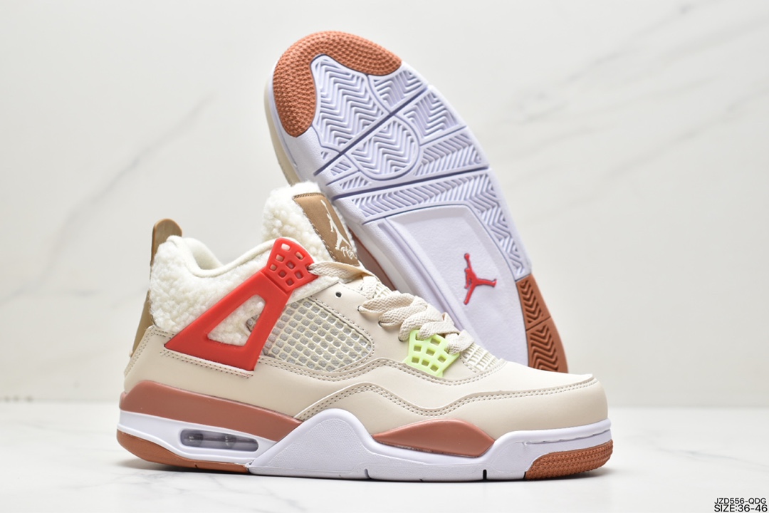 140 Air Jordan 4 鸳鸯 卡其色 AJ4代中帮复古休闲运动文化篮球鞋DC0790-103