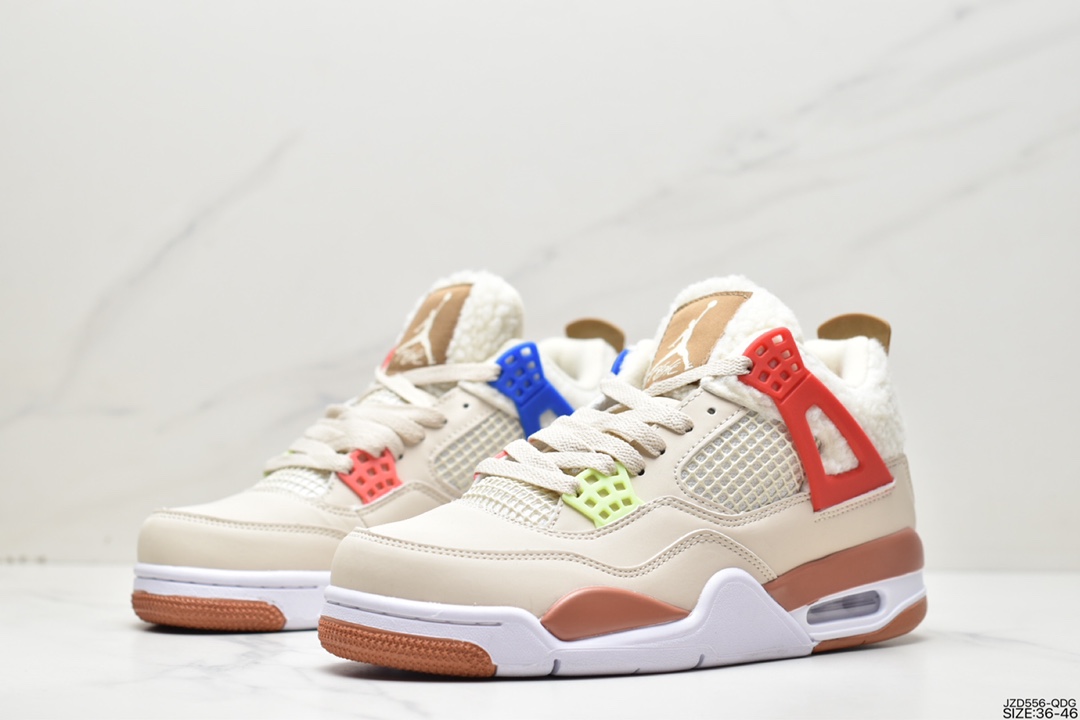 140 Air Jordan 4 鸳鸯 卡其色 AJ4代中帮复古休闲运动文化篮球鞋DC0790-103