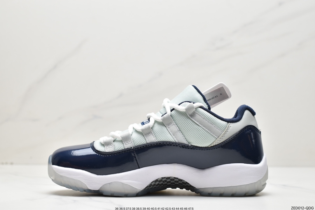 260 头层皮真碳耐克Nike Air Jordan 11 Retro Low”Columbia”AJ11代迈克尔·乔丹低帮528895-007