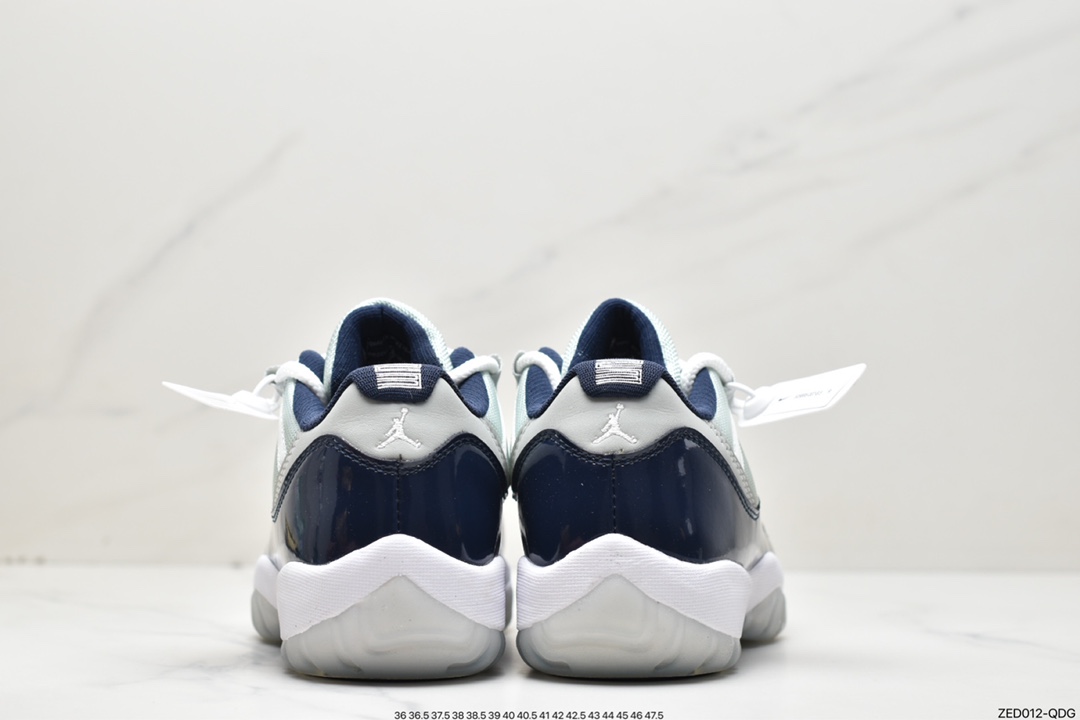 260 头层皮真碳耐克Nike Air Jordan 11 Retro Low”Columbia”AJ11代迈克尔·乔丹低帮528895-007