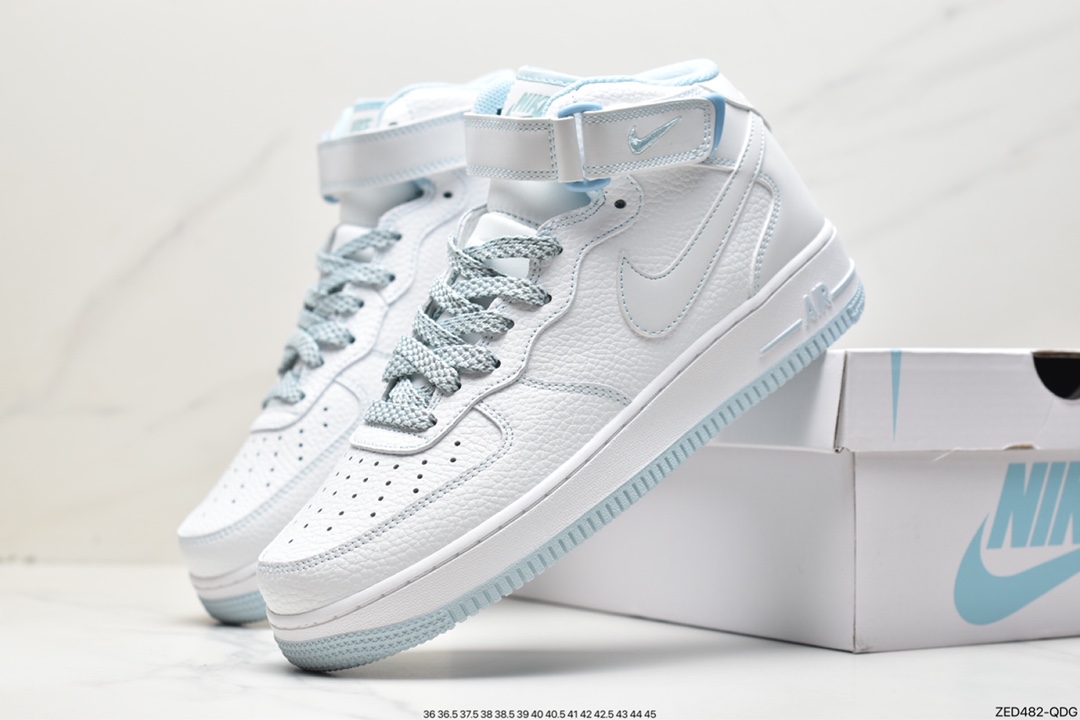 260 Nike Air Force 1 Mid 马克线满天星冰蓝 MK0619-255