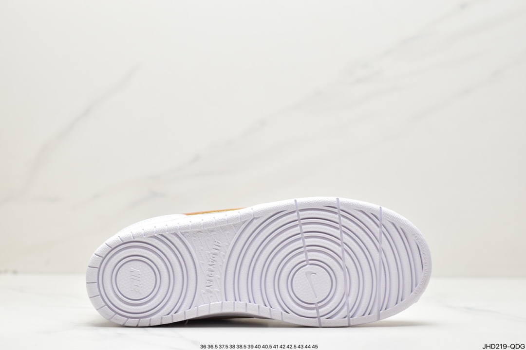 190 Nike Court Borough Low 2”White/Purple/Gold”学院系列DQ5979-100