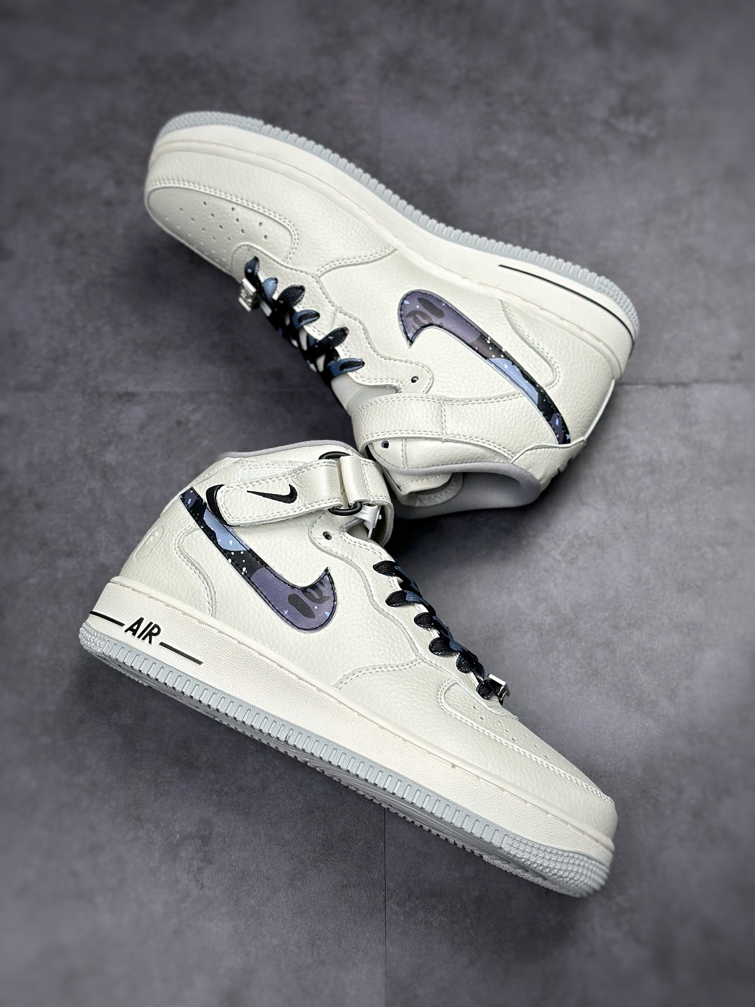 250 Bape x Air Force 1 '07 Mid 黑迷彩 AP3696-023