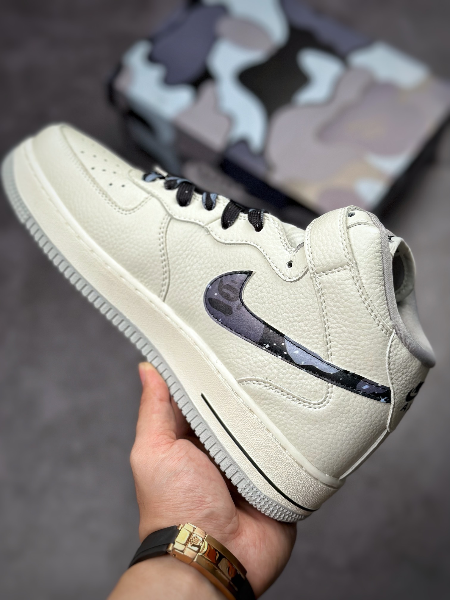 250 Bape x Air Force 1 '07 Mid 黑迷彩 AP3696-023