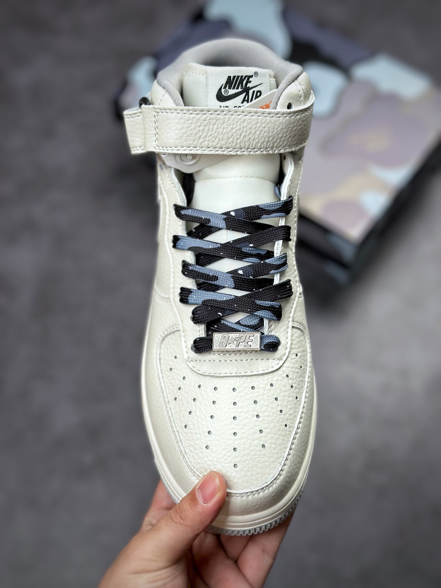 250 Bape x Air Force 1 '07 Mid 黑迷彩 AP3696-023