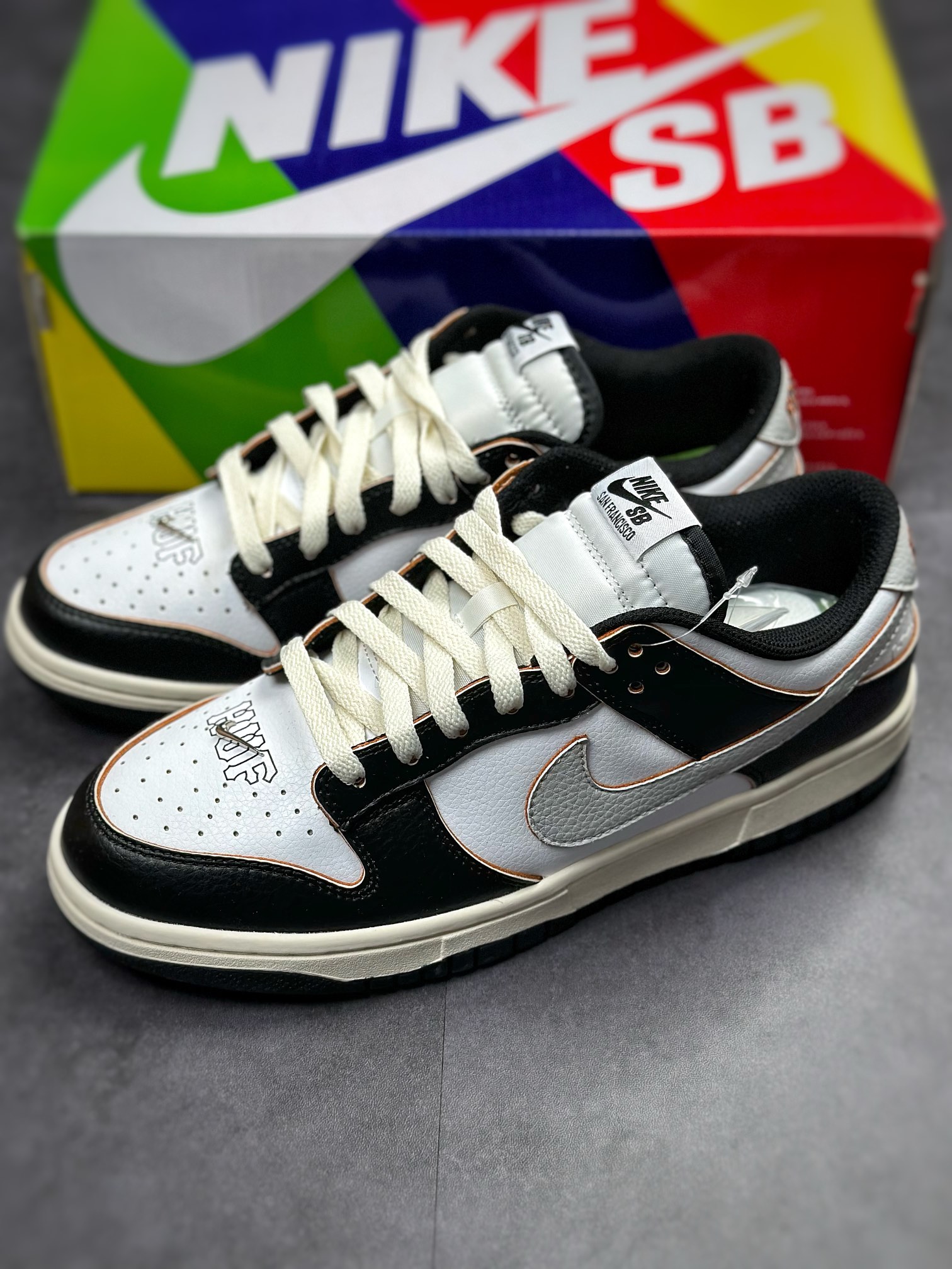 200 HUF x Nike SB Dunk Low “San Francisco” 黑白旧金山 FD8775-001