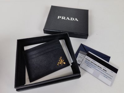 Prada Sale Wallet Card pack Black Men