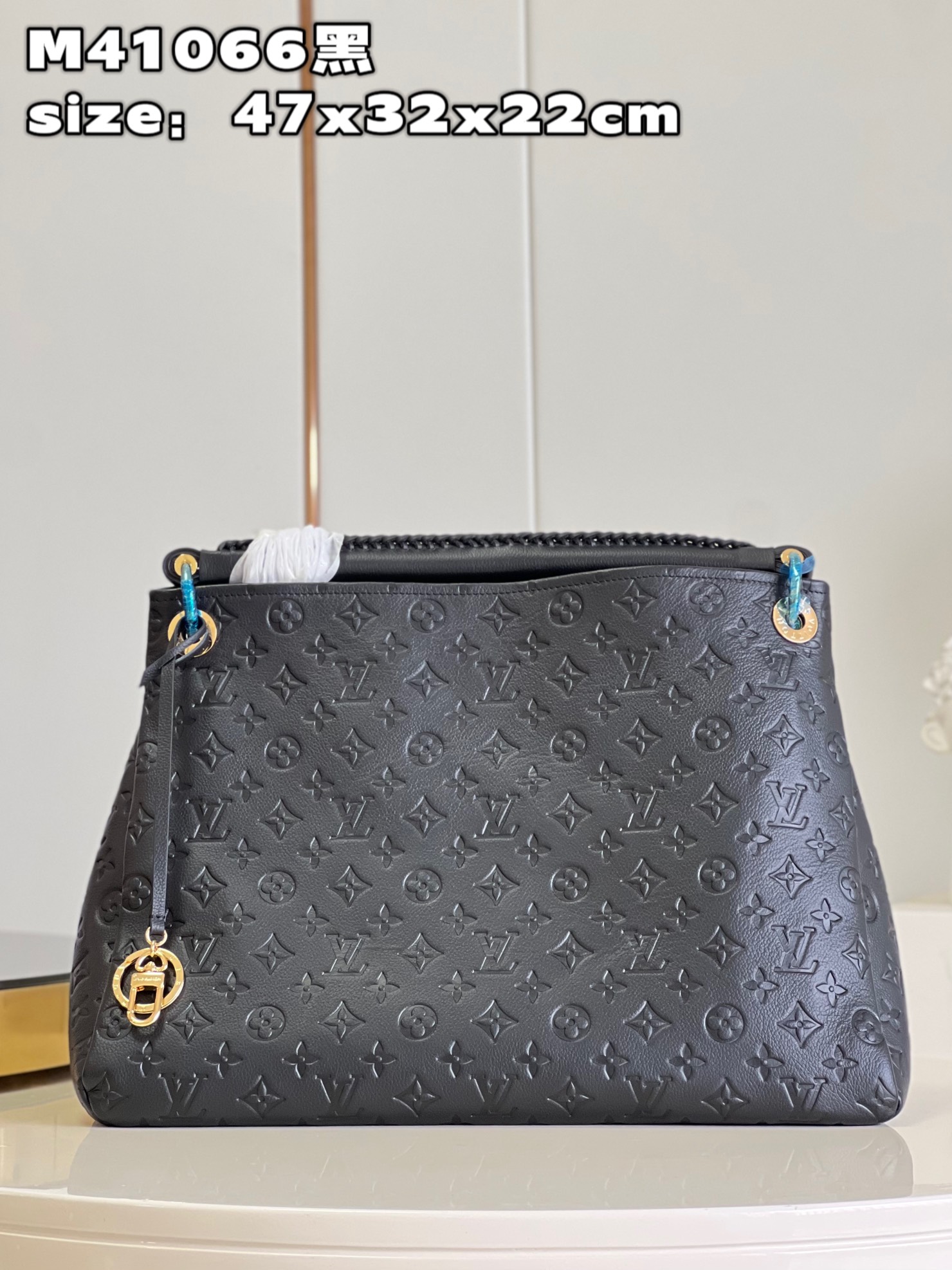 Louis Vuitton LV Artsy Bags Handbags Black Gold Yellow Empreinte​ M41066
